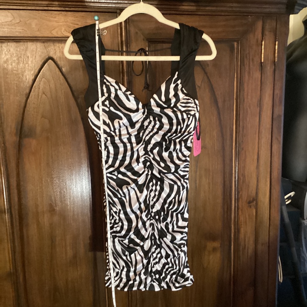 Pompous Girly - zebra print dress (Sj)